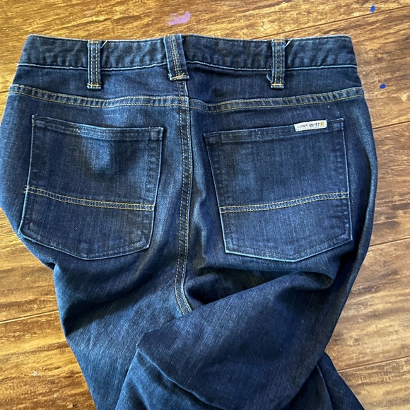 Carhartt Women's Slim Fit Layton Skinny Leg Jean, Midnight Sky, 4 Tall Blue - Picture 4 of 6